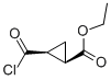 CIS-2-(CHLOROCARBONYL)-CYCLOPROPANECARBOXYLIC ACID ETHYL ESTER结构式