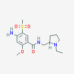 Structure of 4-amino-N-[(1-ethylpyrrolidin-2-yl)methyl]-2-methoxy-5-(methylsulfonyl)benzamide