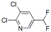 Structure of Pyridine,2,3-dichloro-5-(difluoromethyl)-
