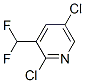 Structure of Pyridine,2,5-dichloro-3-(difluoromethyl)-