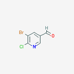 5-Bromo-6-chloronicotinaldehyde结构式