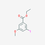 Structure of ethyl 3-iodo-5-methoxybenzoate