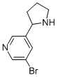 3-溴-5-(吡咯烷-2-基)吡啶结构式