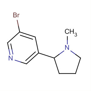 Pyridine, 3-bromo-5-(1-methyl-2-pyrrolidinyl)-结构式