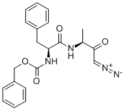 Chemical structure of Z-PHE-ALA-DIAZOMETHYLKETONE