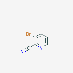Structure of 3-bromo-4-methylpyridine-2-carbonitrile