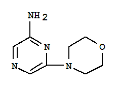 Structure of 6-(4-MORPHOLINYL)PYRAZINAMINE