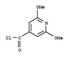 Structure of 4-PYRIDINECARBONYL CHLORIDE,2,6-DIMETHOXY-