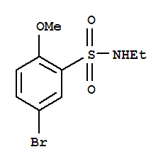 Structure of 5-BROMO-N-ETHYL-2-METHOXYBENZENESULPHONAMI