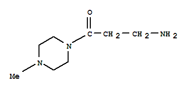 Structure of 3-AMINO-1-(4-METHYL-PIPERAZIN-1-YL)-1-PROPANONE 2 HCL