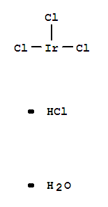 Structure of IRIDIUM(III) CHLORIDE HYDROCHLORIDE HYD&