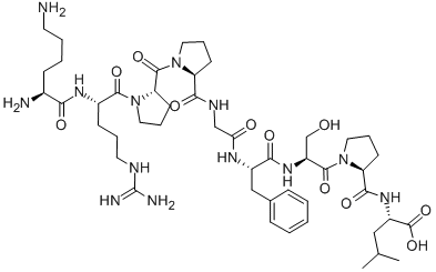 Structure of (DES-ARG10,LEU9)-KALLIDIN