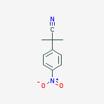 Structure of 2-METHYL-2-(4-NITROPHENYL)PROPANENITRILE