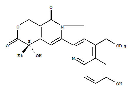 7-乙基-10-羟基喜树碱-D3结构式