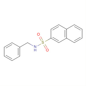 Structure of 2-Naphthalenesulfonamide, N-(phenylmethyl)-