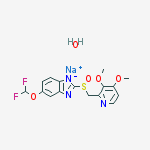 Structure of Pantoprazole sodiuM hydrate,