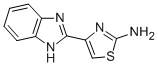 4-(1H-苯并咪唑基-2-基)-噻唑-2-基胺结构式