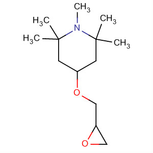 Structure of Piperidine, 1,2,2,6,6-pentamethyl-4-(oxiranylmethoxy)-