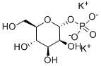 Structure of ALPHA-D-MANNOSE-1-PHOSPHATE DIPOTASSIUM SALT DIHYDRATE
