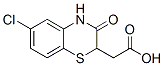 Structure of 2H-1,4-Benzothiazine-2-acetic acid, 6-chloro-3,4-dihydro-3-oxo-