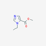 methyl 1-ethyl-1H-imidazole-5-carboxylate结构式