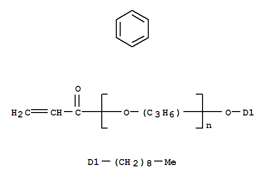 Structure of POLY(PROPYLENE GLYCOL) 4-NONYLPHENYL ETHER ACRYLATE