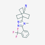 Structure of Bicyclo[2.2.2]octane-1-carbonitrile, 4-[4-Methyl-5-[2-(trifluoroMethyl)phenyl]-4H-1,2,4-triazol-3-yl]-