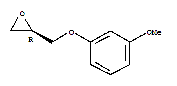 Oxirane,2-[(3-methoxyphenoxy)methyl]-, (2R)-结构式