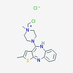 Structure of 1-(ChloroMethyl)-1-Methyl-4-(2-Methyl-10H-thieno[2,3-b][1,5]benzodiazepin-4-yl)-piperaziniuM Chloride