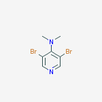 3,5-Dibromo-N,N-dimethylpyridin-4-amine结构式