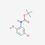 Structure of (5-Bromo-2-hydroxyphenyl)carbamic acid tert-butyl ester