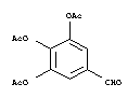 Structure of 3,4,5-TRIACETOXYBENZALDEHYDE