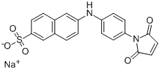 Structure of 2-(4-MALEIMIDYLANILINO)NAPHTHALENE-6-SULFONIC ACID SODIUM SALT