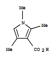Structure of 1H-Pyrrole-3-carboxylicacid, 1,2,4-trimethyl-