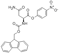 Chemical structure of FMOC-ASN-ONP