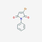 1H-pyrrole-2,5-dione, 3-bromo-1-phenyl-结构式