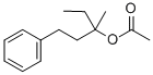 α-乙基-α-甲基苯丙醇乙酸盐结构式