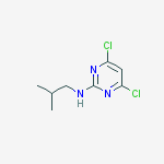 2-Pyrimidinamine, 4,6-dichloro-N-(2-methylpropyl)-结构式