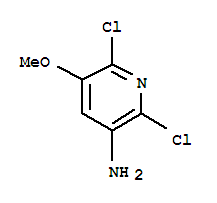 Structure of 3-Pyridinamine,2,6-dichloro-5-methoxy-
