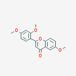 2-(2,4-dimethoxyphenyl)-6-methoxy-4H-chromen-4-one结构式
