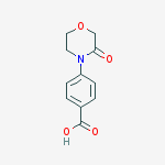 Structure of 4-(3-Oxomorpholino)benzoic acid