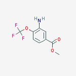 Benzoic acid, 3-amino-4-(trifluoromethoxy)-, methyl ester结构式