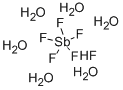 Structure of FLUOROANTIMONIC ACID HEXAHYDRATE
