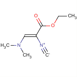 Structure of 2-Propenoic acid, 3-(dimethylamino)-2-isocyano-, ethyl ester, (Z)-