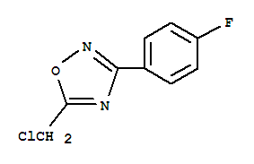 Structure of 5-CHLOROMETHYL-3-(4-FLUORO-PHENYL)-[1,2,4]OXADIAZOLE 