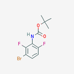 tert-butyl (3-bromo-2,6-difluorophenyl)carbamate结构式