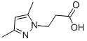 Structure of 3-(3,5-DIMETHYL-1H-PYRAZOL-1-YL)PROPANOIC ACID