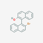 Structure of [1,1'-binaphthalen]-2-ol, 2'-bromo-