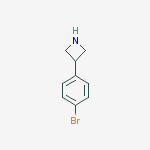 3-(4-Bromophenyl)azetidine结构式