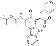Structure of BOC-TRP-PHE-OME